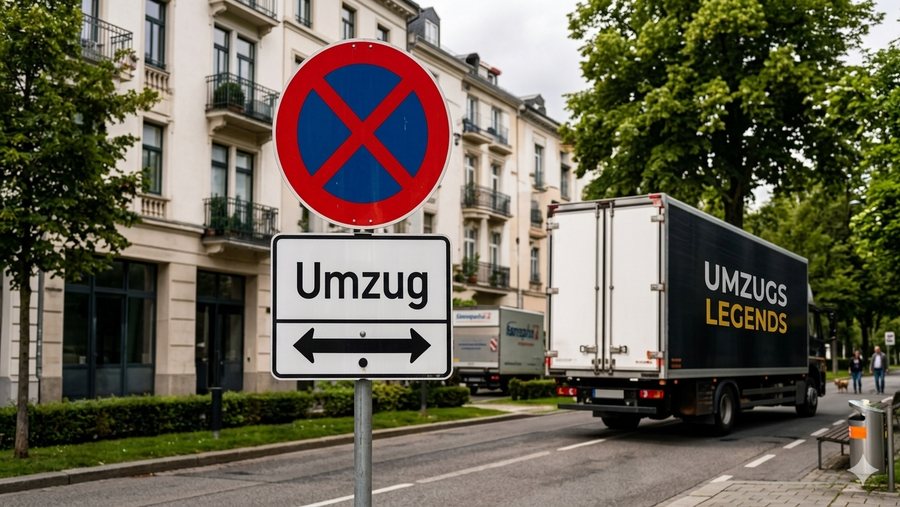 Halteverbotszonen von Umzugslegenden